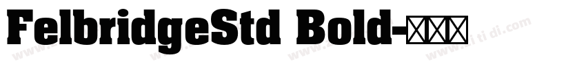 FelbridgeStd Bold字体转换